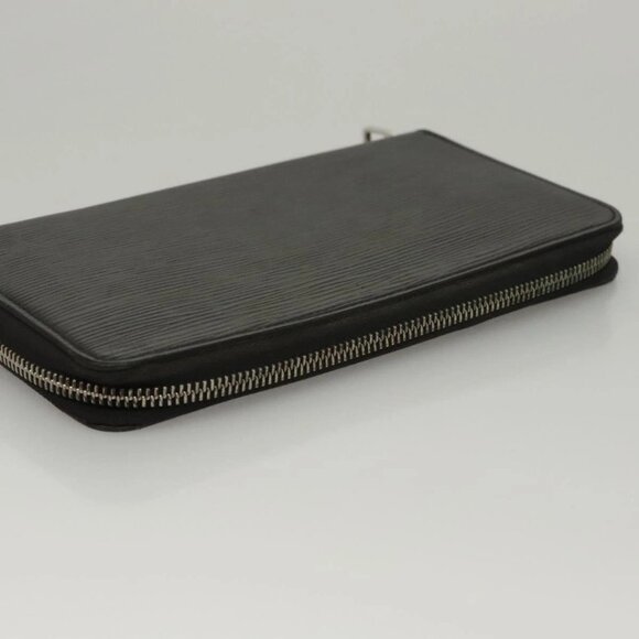 LOUIS VUITTON Epi Zippy Organizer Long Wallet Black M63852 LV Auth - Picture 7 of 16